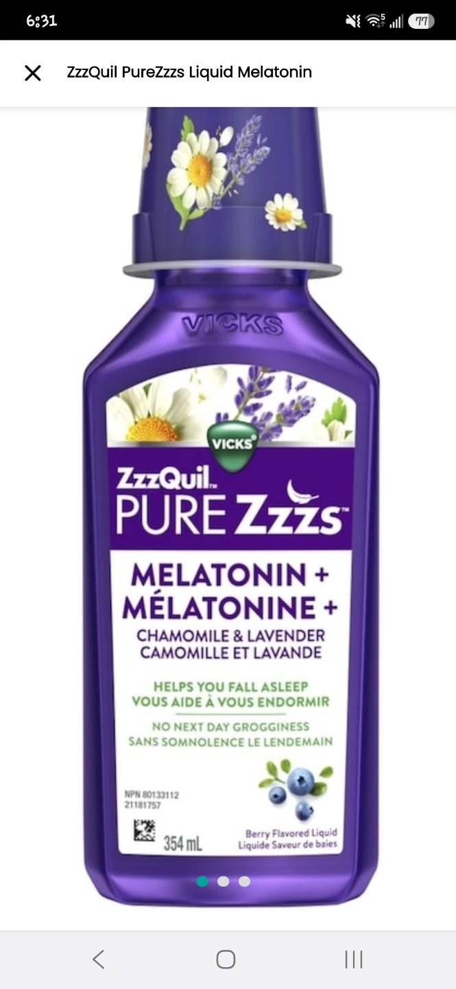 Vicks ZzzQuil Pure Zzzs Melatonin Liquid 354ml