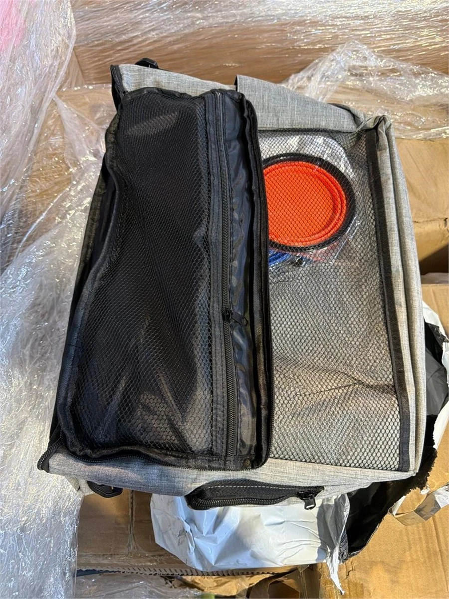 Grey Pet Travel Bag with Collapsible Bowls - photo 3