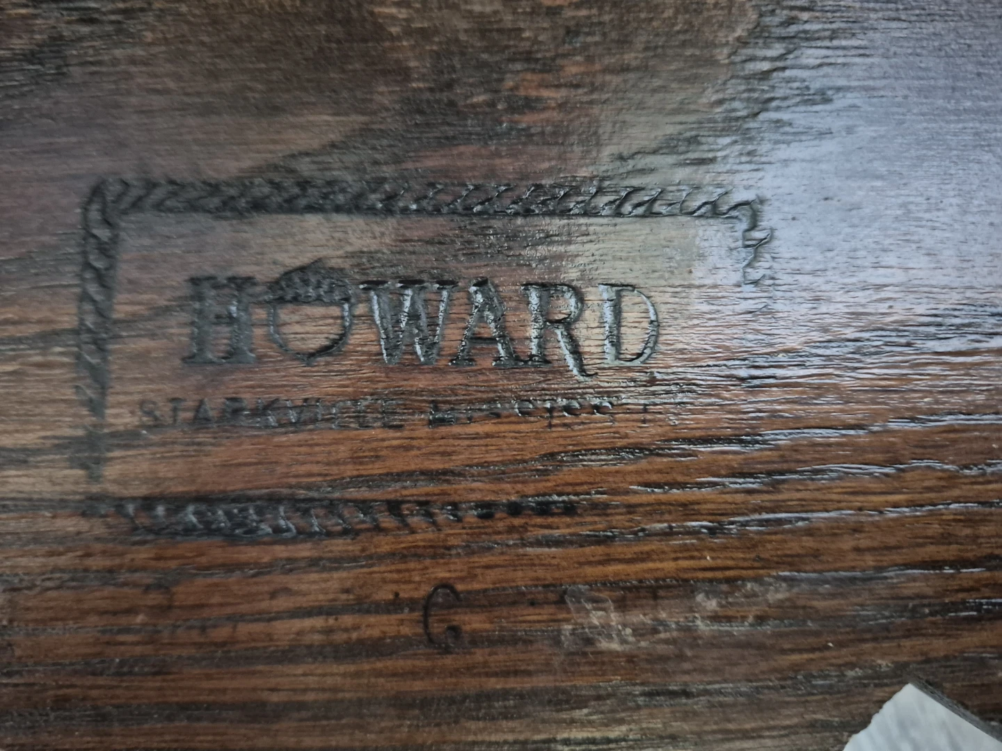 Howard Wooden Loveseat Sofa - photo 3
