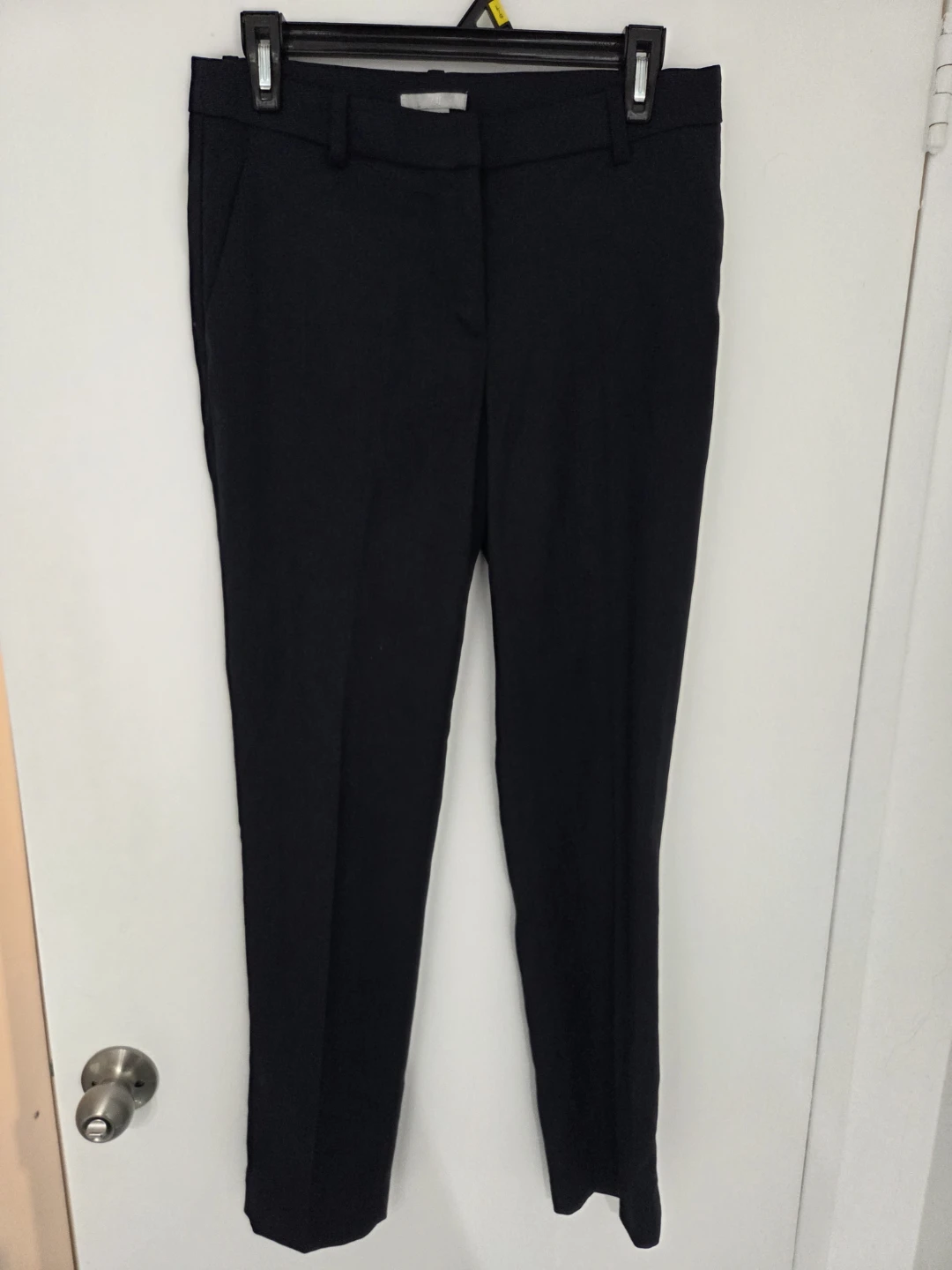H&M Women's Navy Slim Fit Trousers Size 6