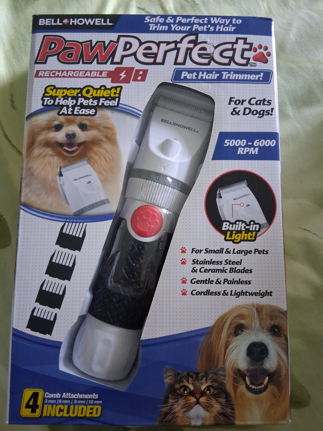 Bell+Howell PawPerfect Pet Hair Trimmer