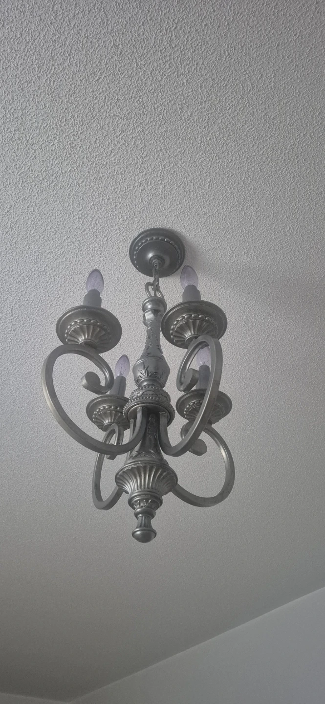 Grey 4-Light Chandelier