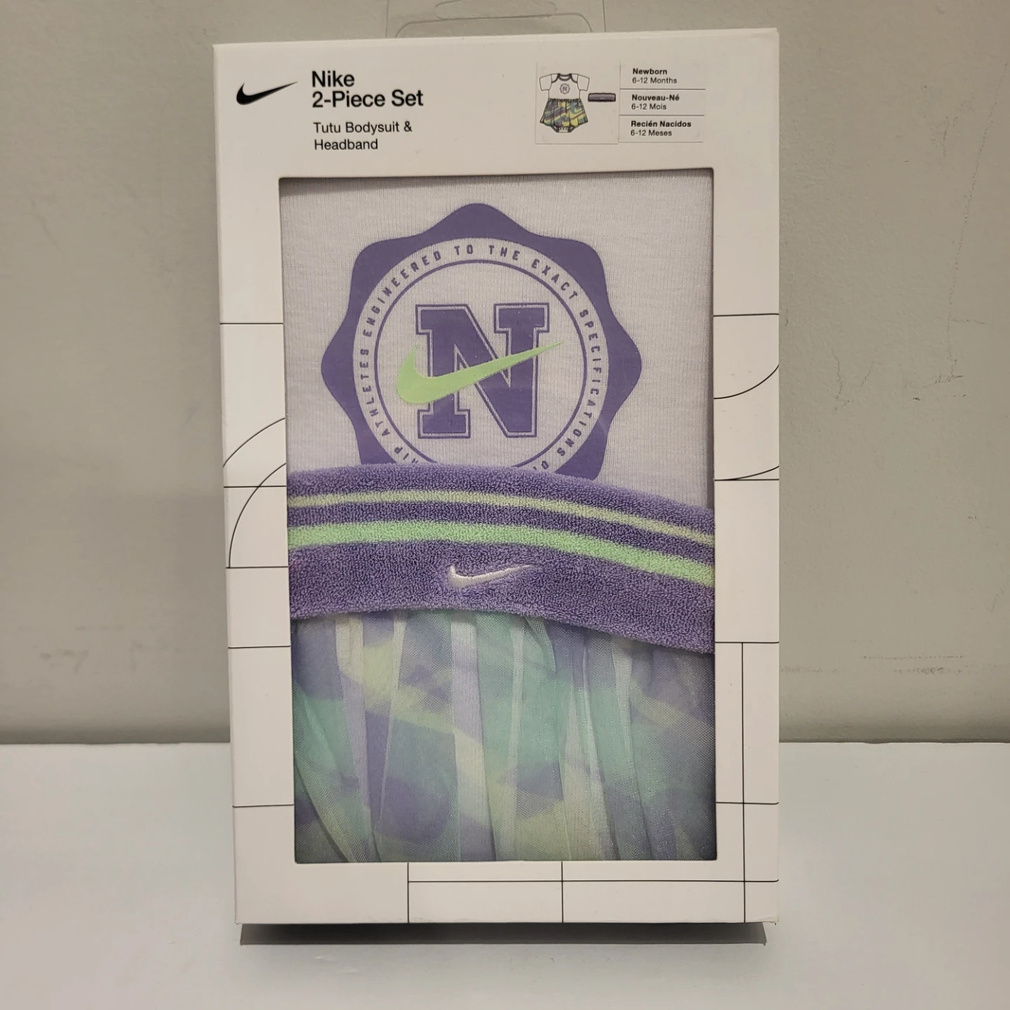 Nike 2-Piece Set Tutu Bodysuit & Headband 6-12 Months