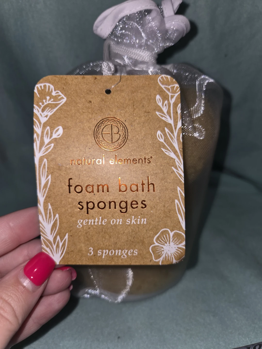 Natural Elements Foam Bath Sponges - 3 Count - photo 3