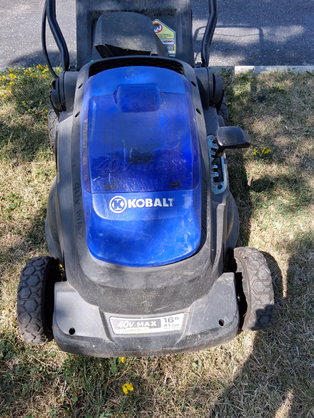 Kobalt 40V Max 16" Cordless Electric Lawn Mower - photo 2