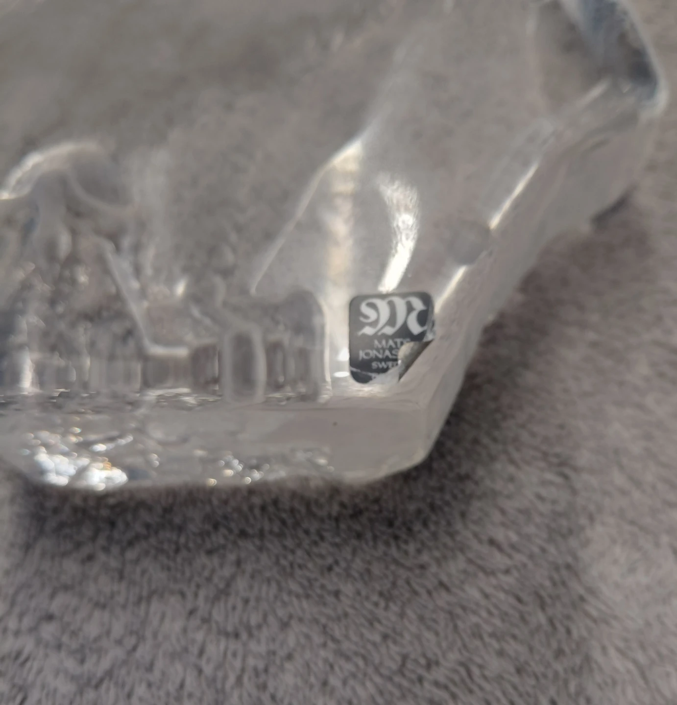 Eagle Art Glass Sculpture by Mats Jonasson - photo 3
