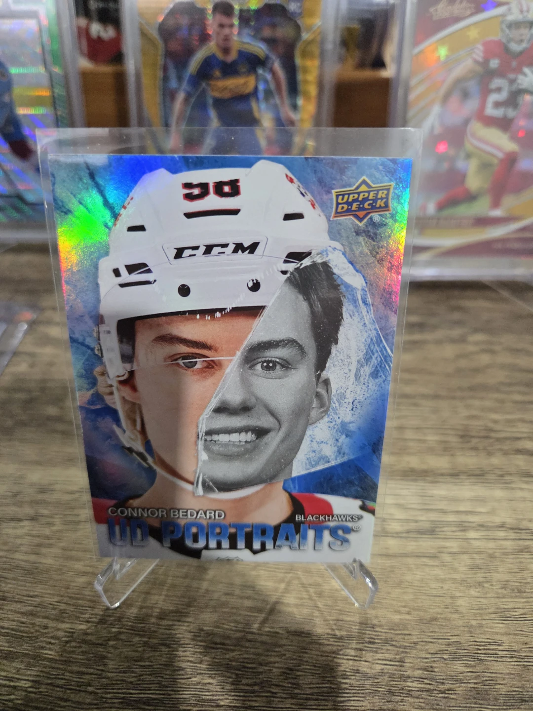 3 Connor Bedard cards (UD)