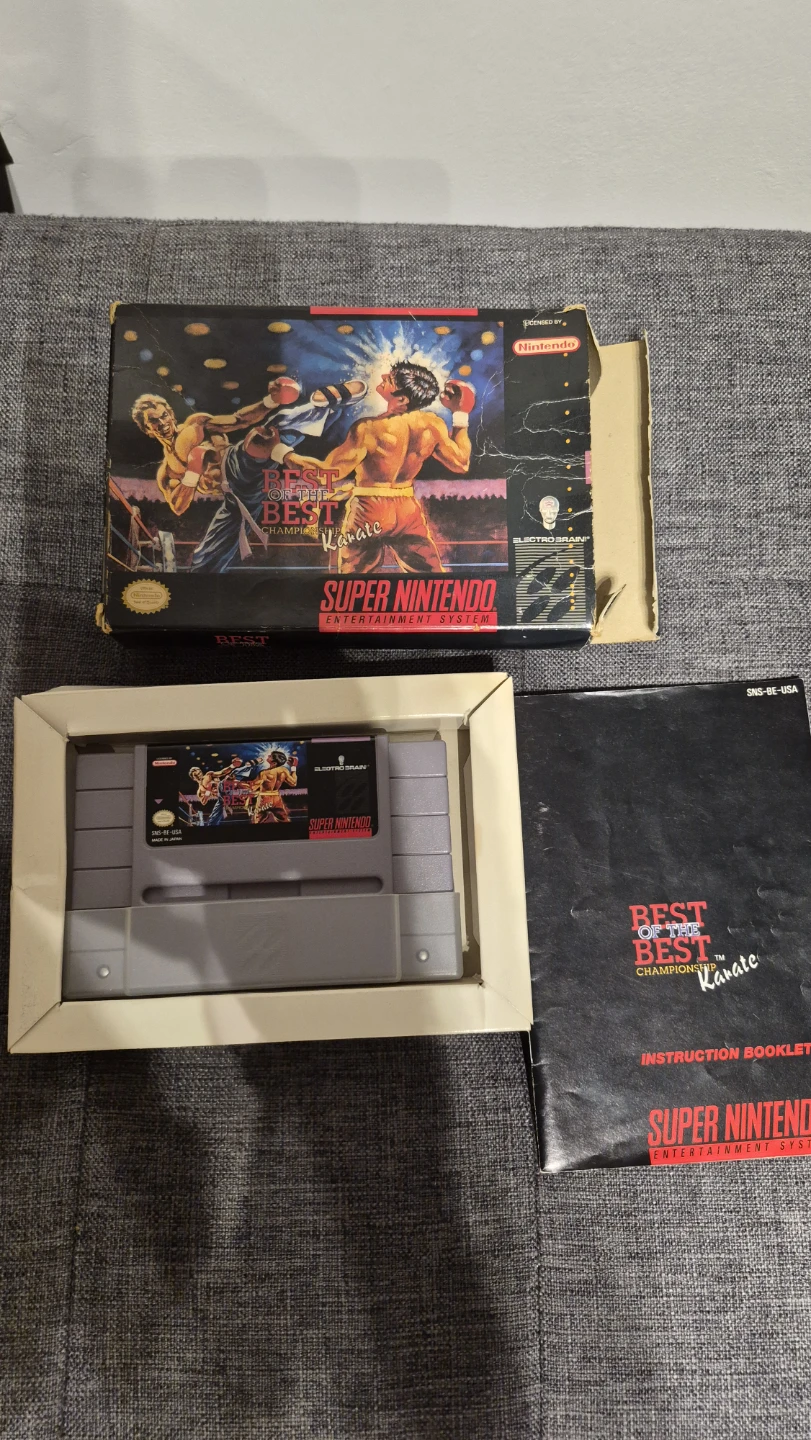 Best of the Best Karate Super Nintendo Game