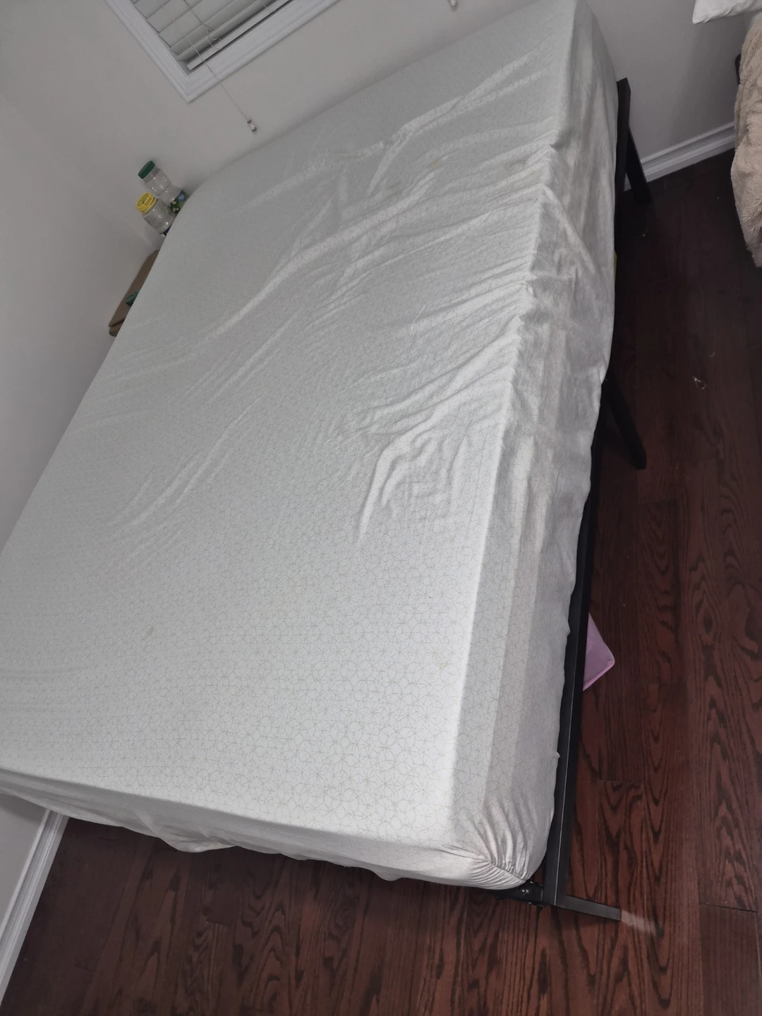 Queen Mattress on Metal Frame
