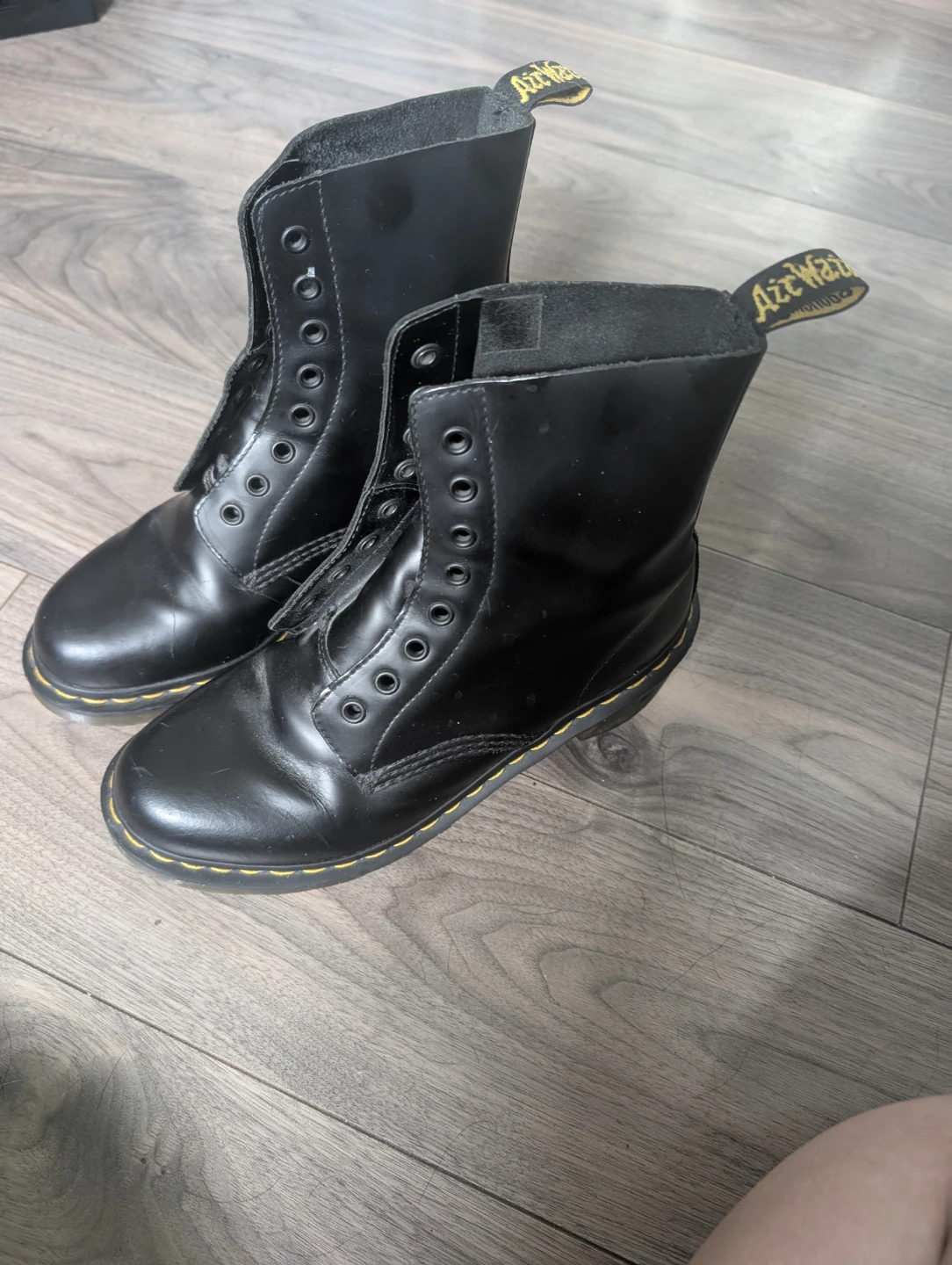Dr. Martens Black Leather Boots