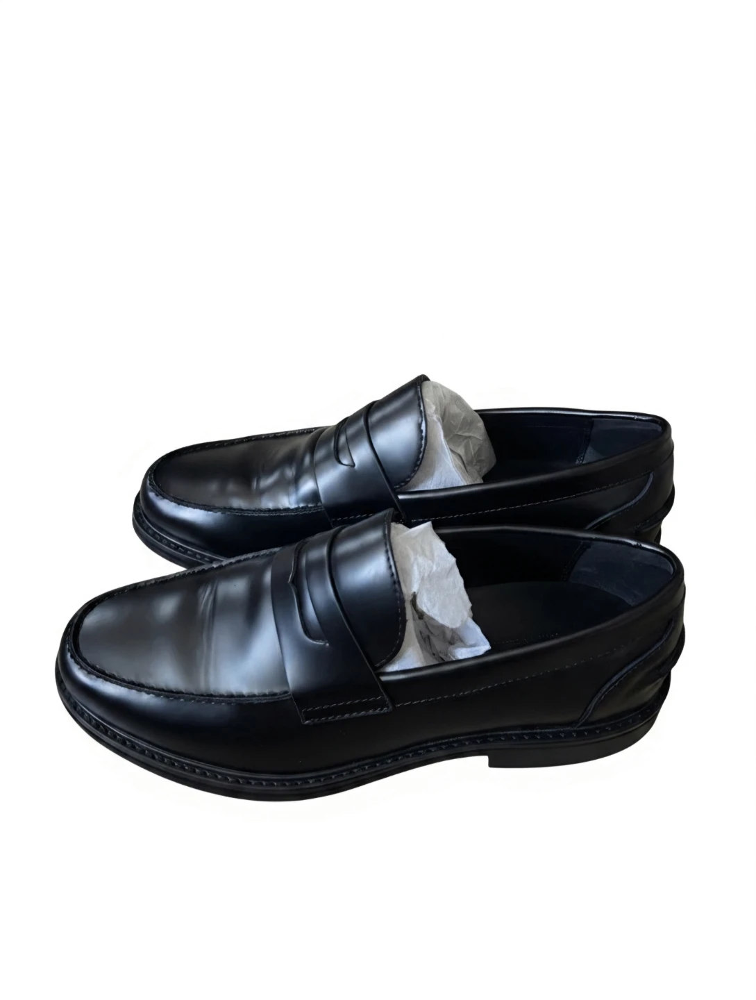 Men’s Black Penny Loafers – Like New (US 8) - photo 2