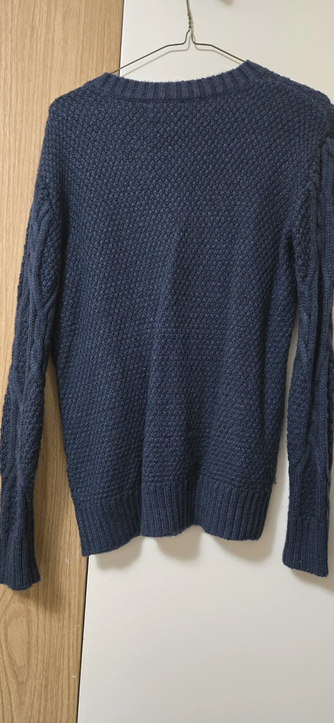 Forever 21 Contemporary Navy Cable Knit Sweater Small - photo 2
