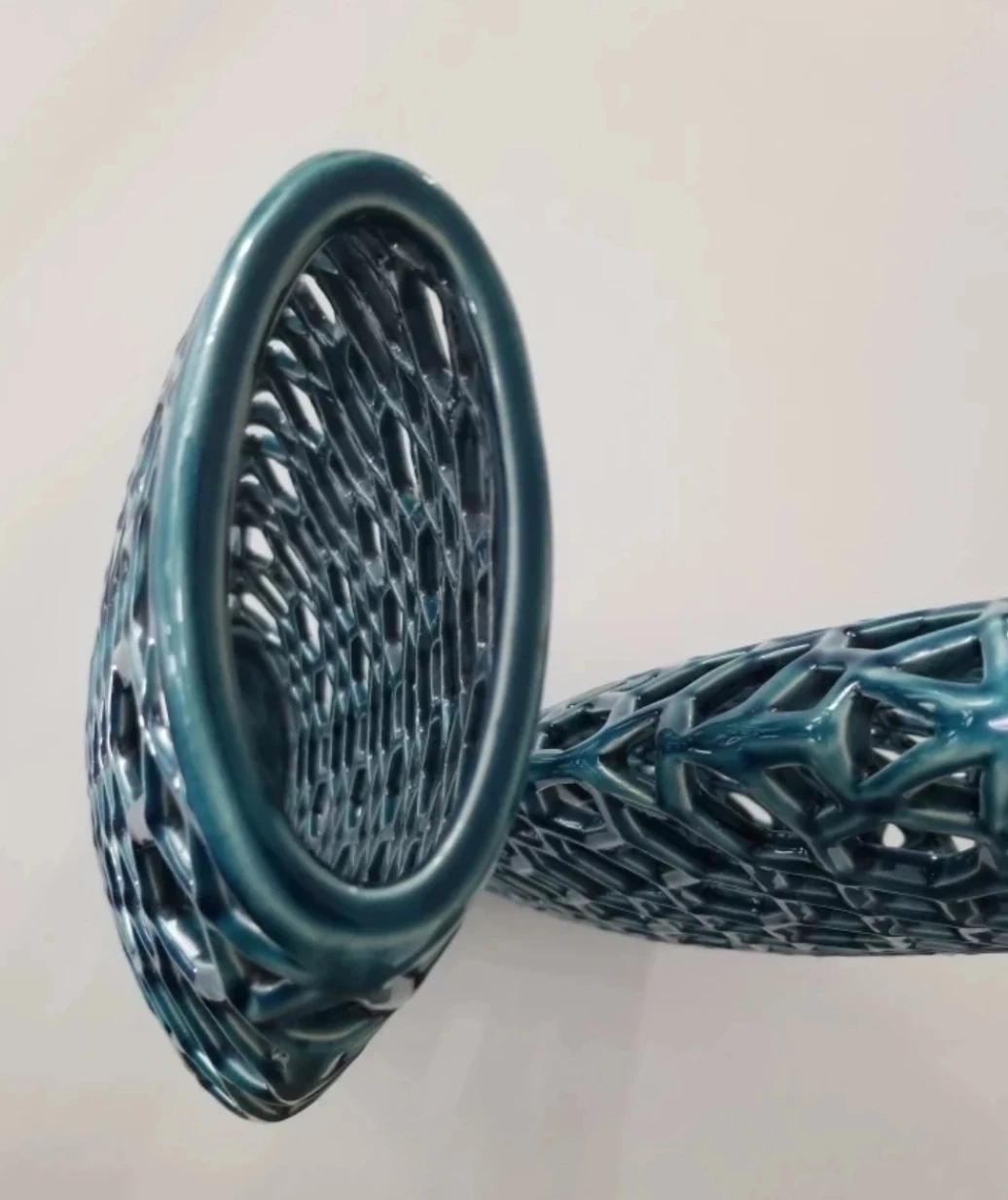 Teal Ceramic Vases Set of 2 - photo 3