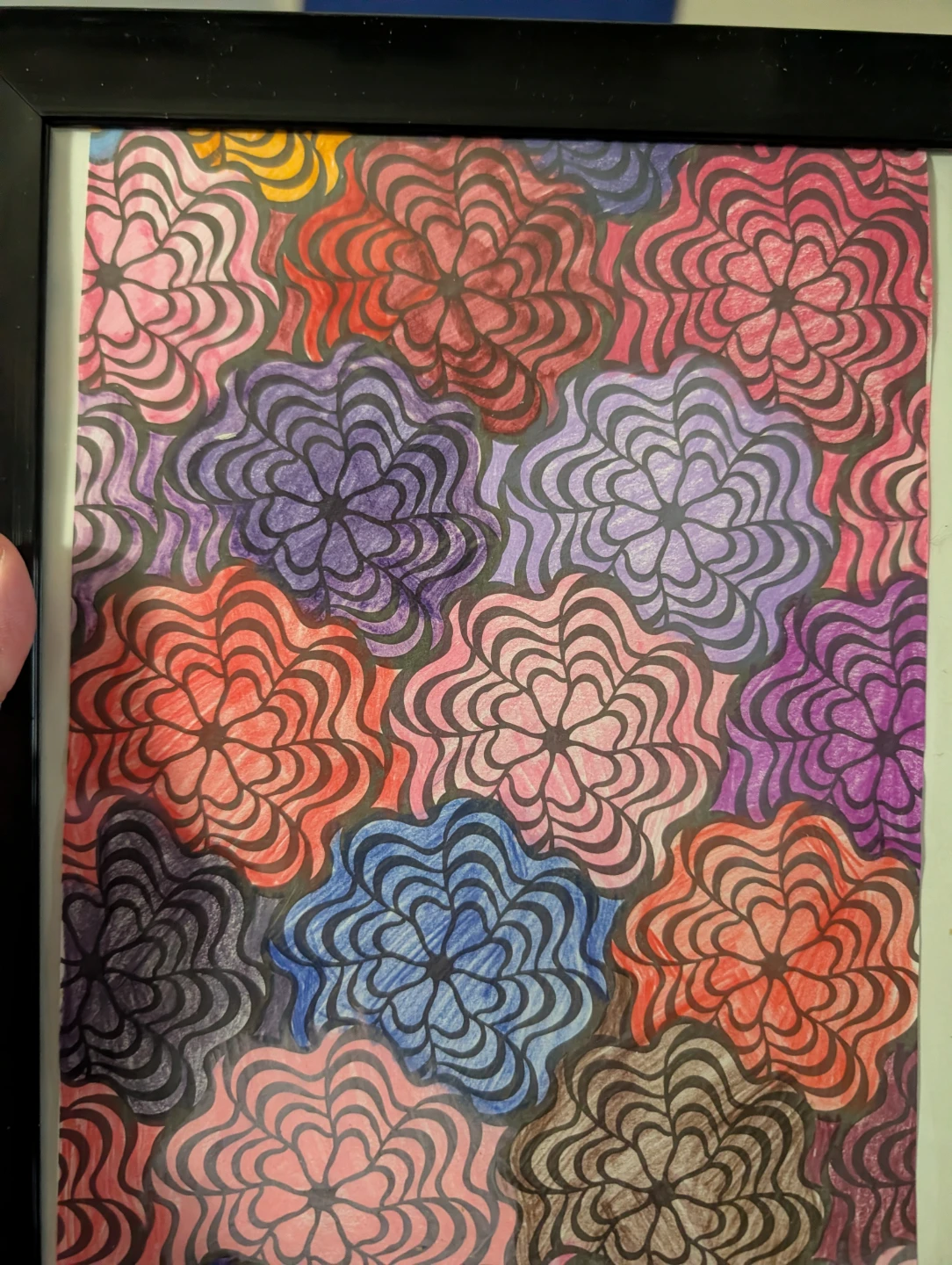 Framed Art Print - Floral Pattern