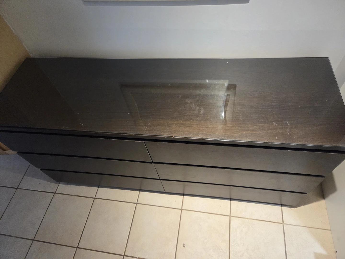 Ikea Malm Dark Brown 6-Drawer Dresser - photo 2