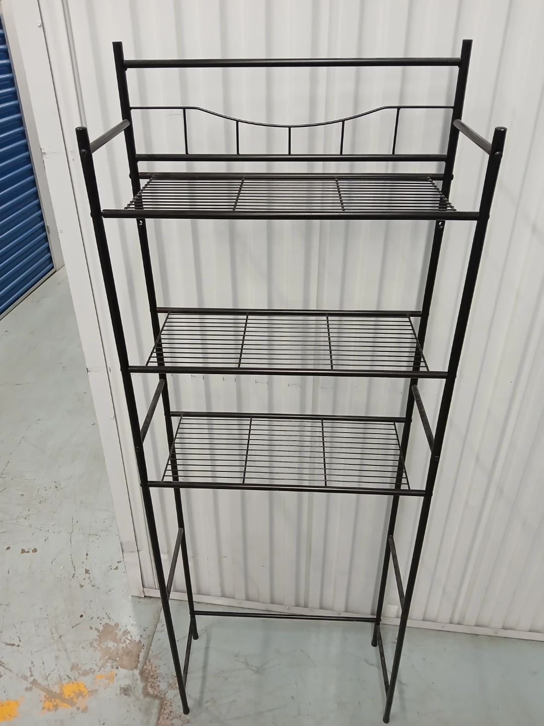 Metal 3-Tier Over-the-Toilet Shelf Rack 5'7"×25"×10" - photo 2