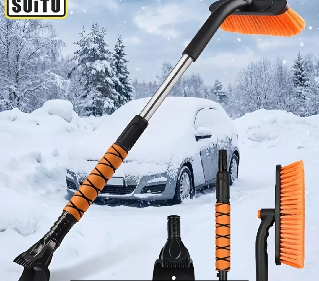 SUITU Extendable Snow Brush and Ice Scraper