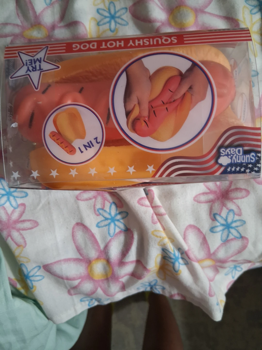 Sunny Days Squishy Hot Dog Toy
