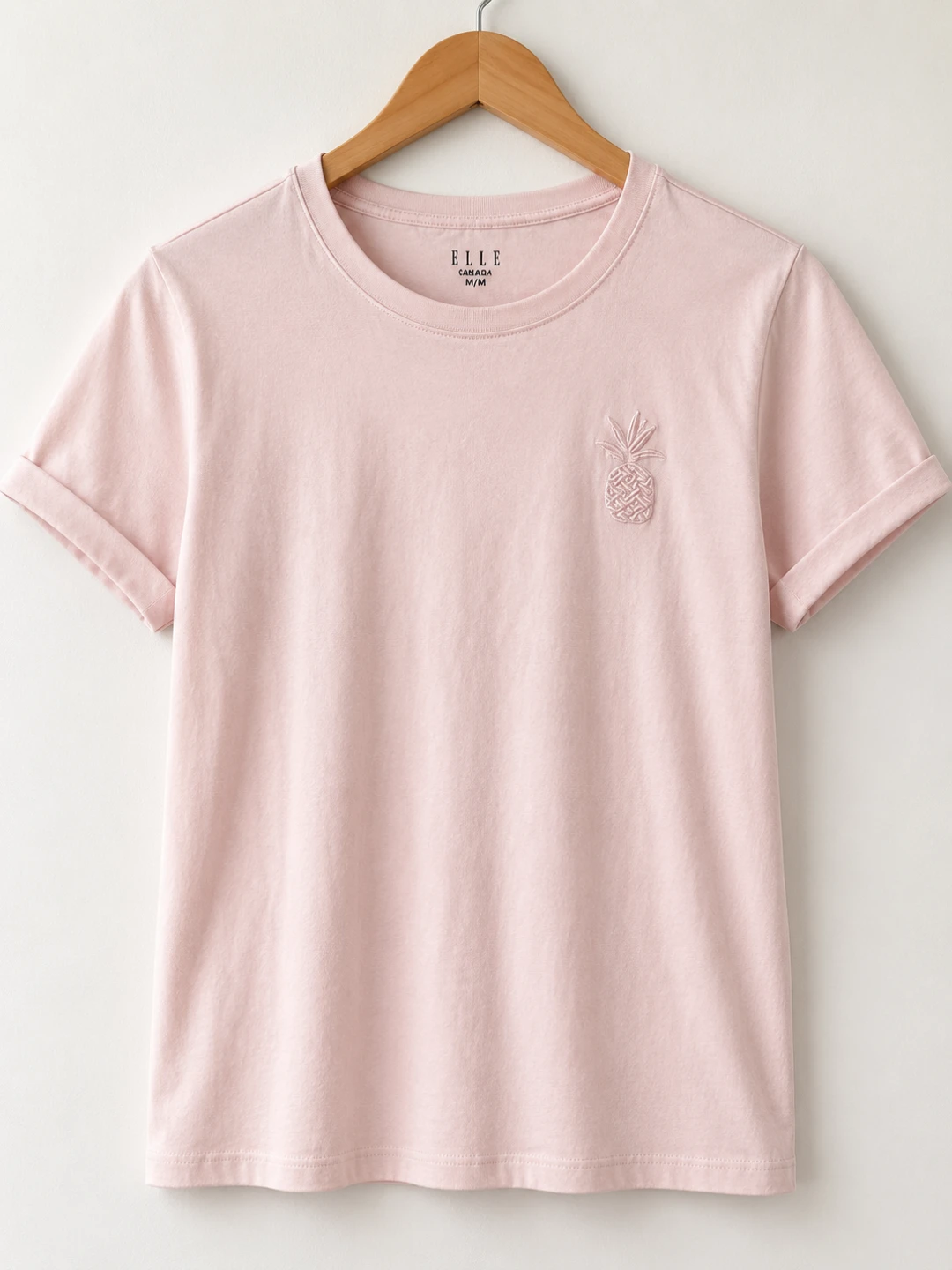 Elle Canada T-Shirt - Pink Pineapple Graphic - M/M