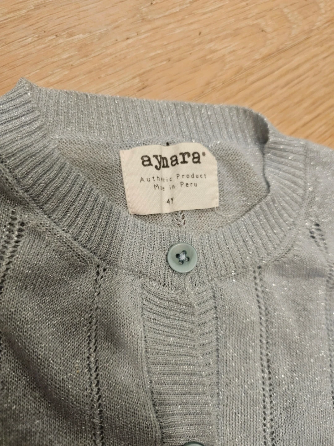 Aymara Baby Blue Sparkle Cardigan 4y - photo 2