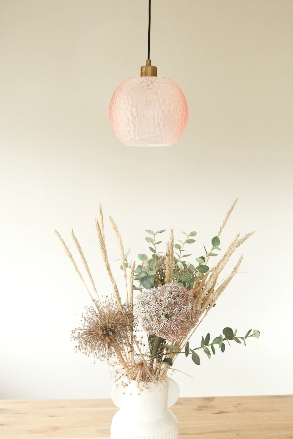 BNIB Hammered Design Lamp Shade 6.0 Pendant Light - Pink - photo 4