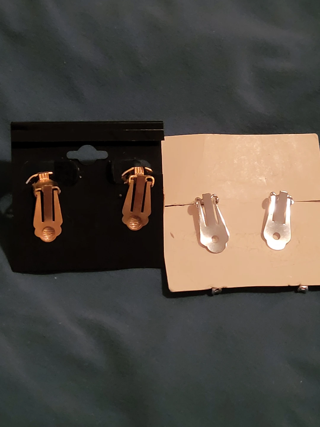 Two Pairs of Vintage Clip-On Earrings - photo 2