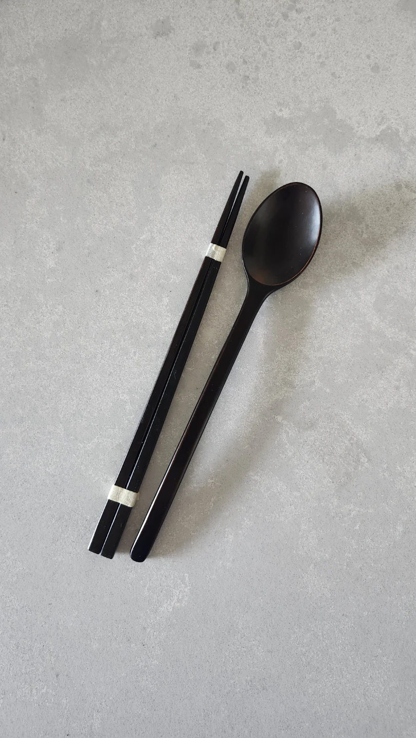 Wooden Chopstick and Spoon Set
