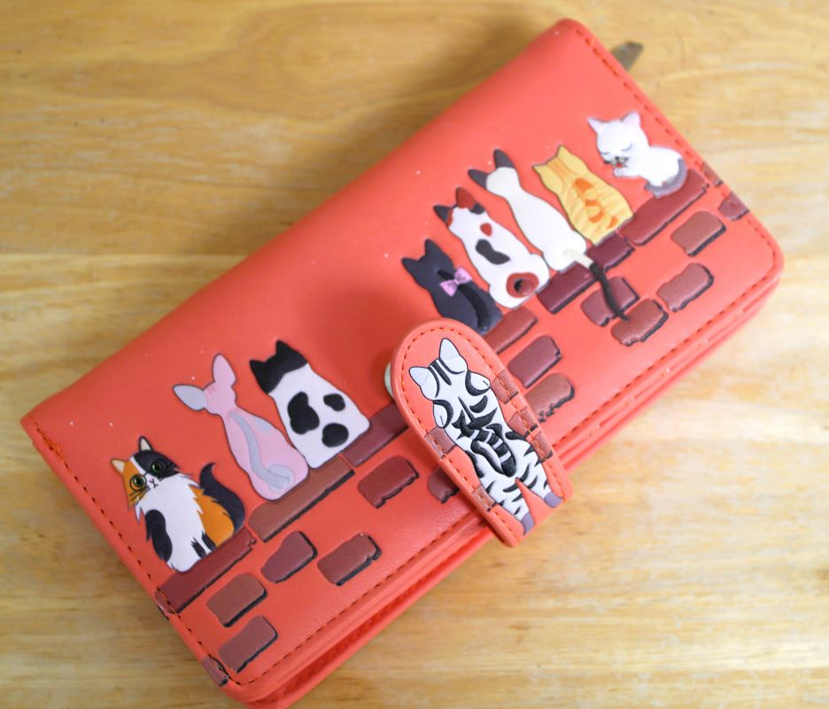 Coral Cat Wallet