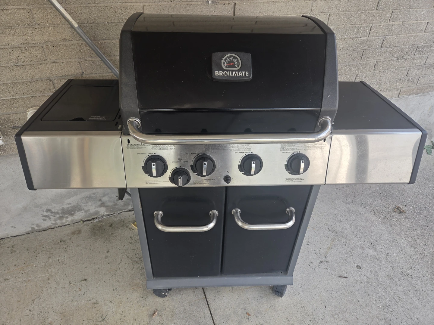Broilmate Propane Gas Grill with Side Burner