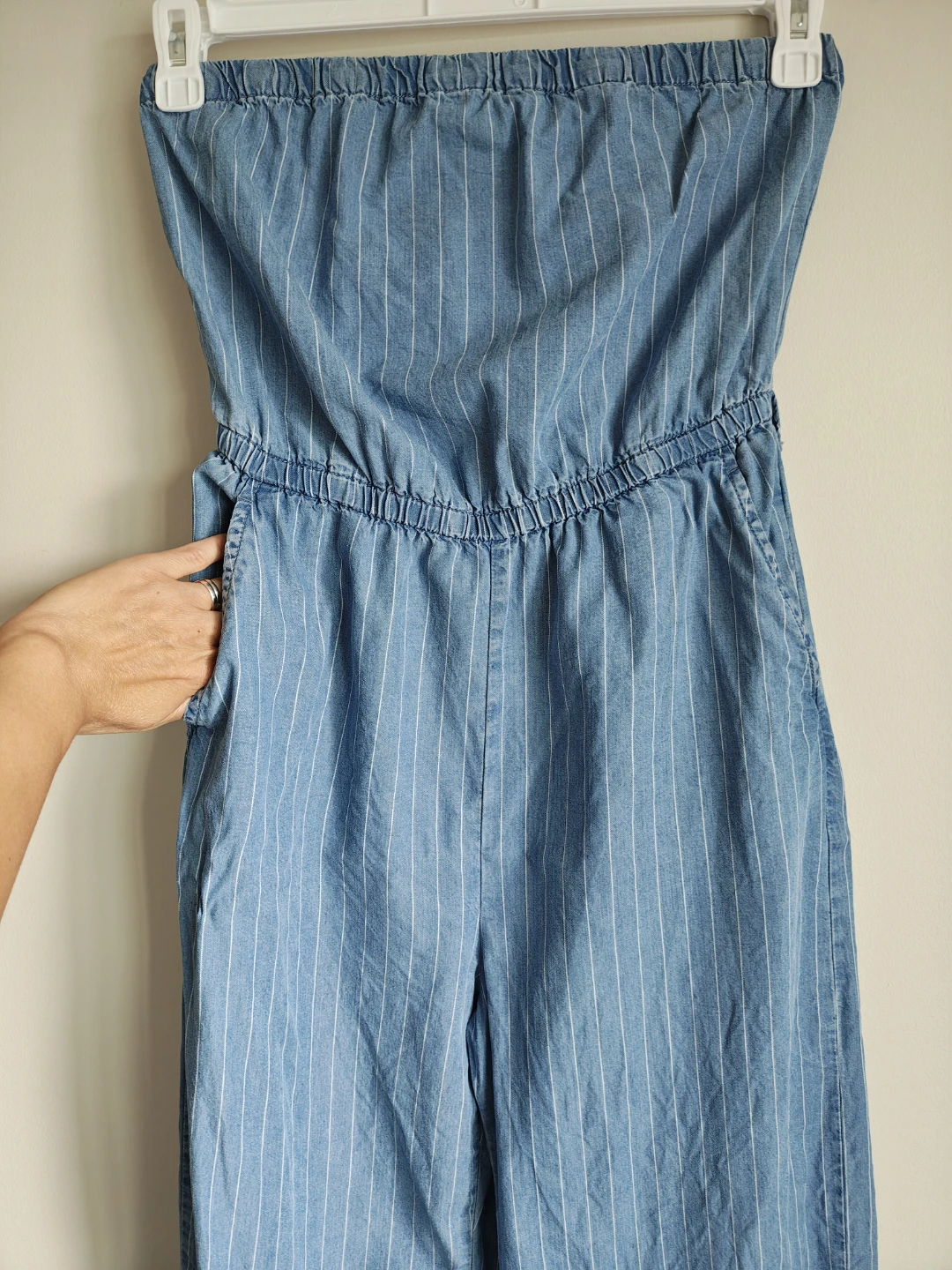 Garage Strapless Denim Jumpsuit - photo 3