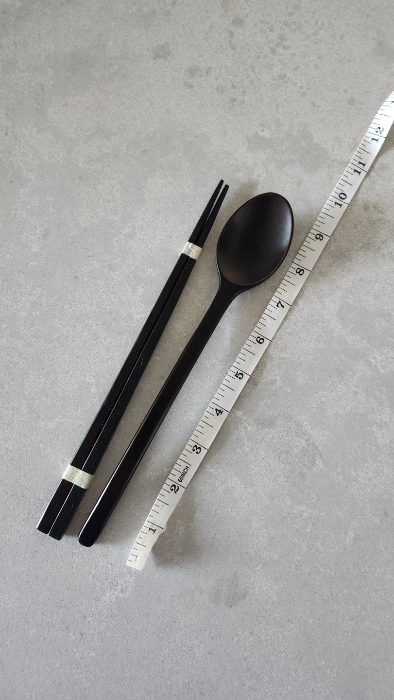 Wooden Chopstick and Spoon Set - photo 2