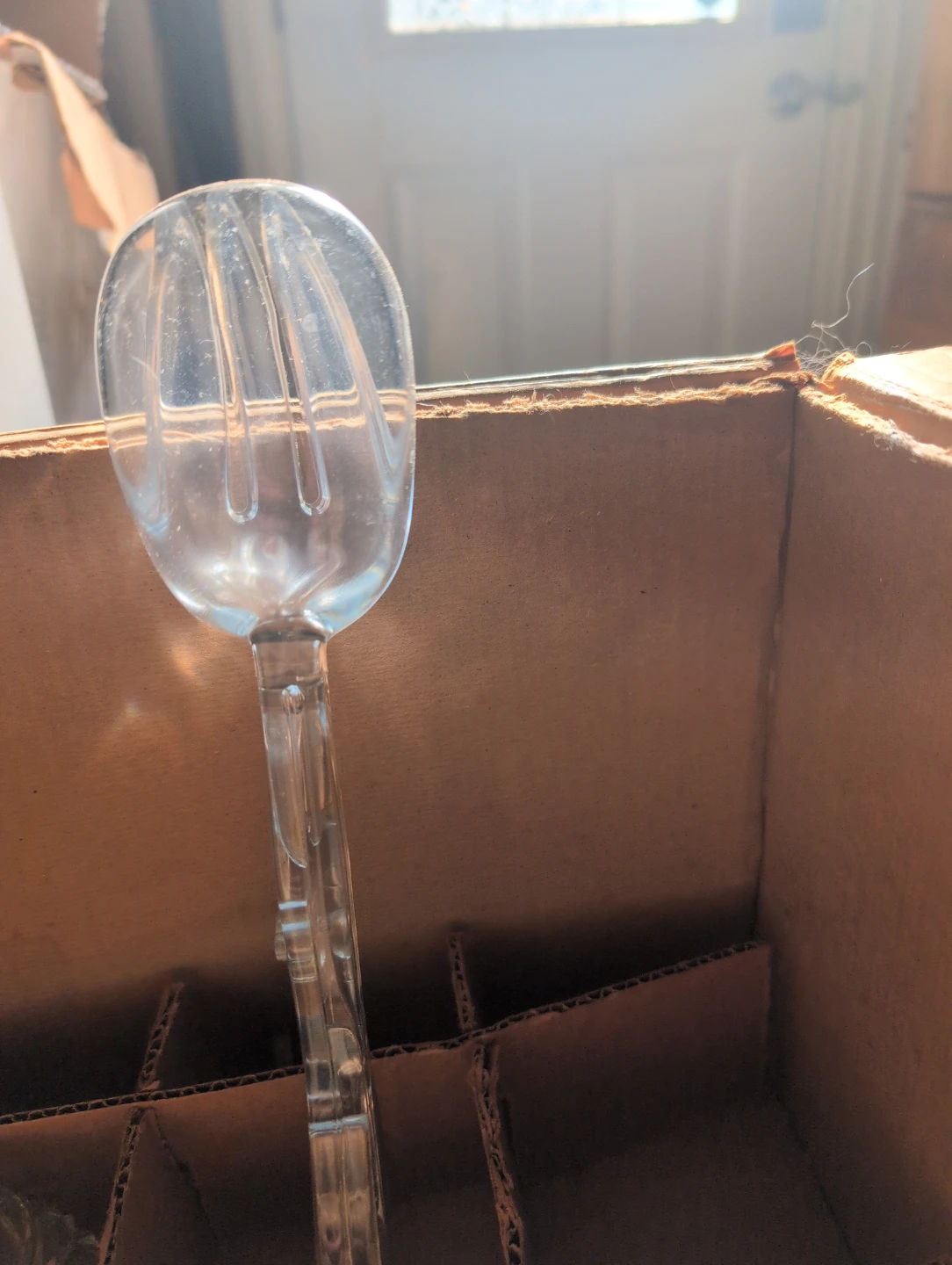 Crystal Punch Bowl Set with Cups and Ladle and salad tongs - photo 4