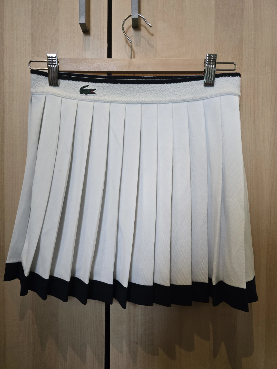 Lacoste Sport Tennis Skirt White Black Size 36