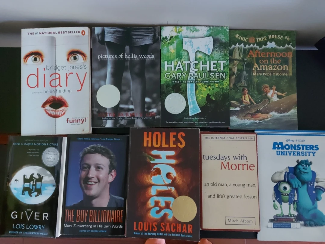 Assorted collection of 9 books