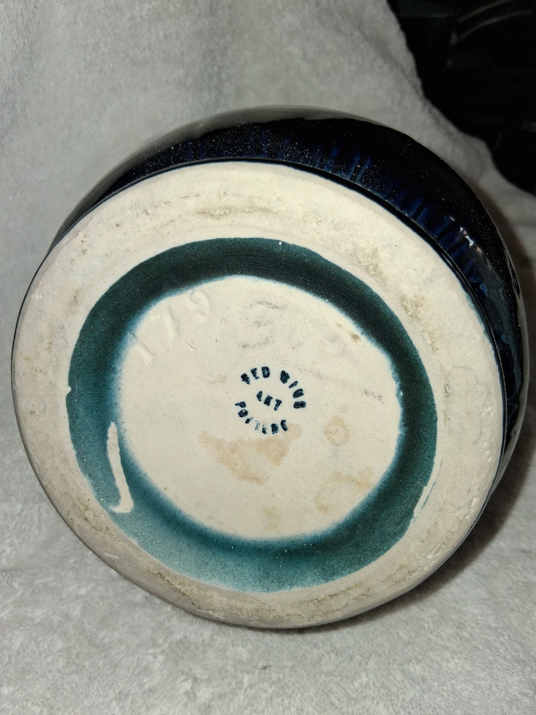 Small Blue Pitcher - "Red Wing Art Pottery" - photo 3