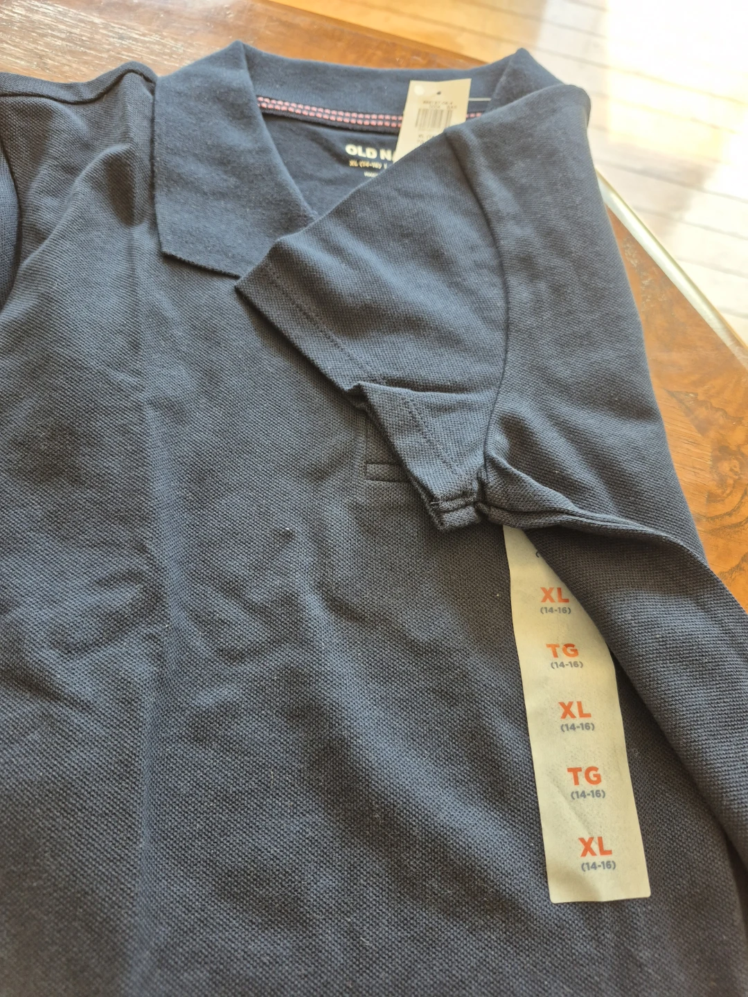 Old Navy Navy Blue Polo Shirt XL (14-16) - photo 3