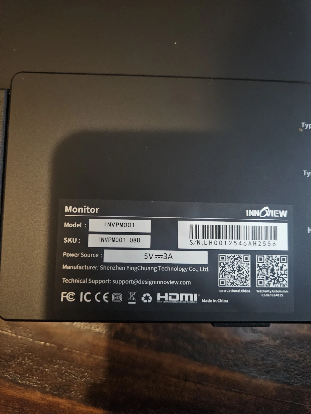 InnoView Portable Monitor 15.6" 1080P Portable Monitor - photo 5