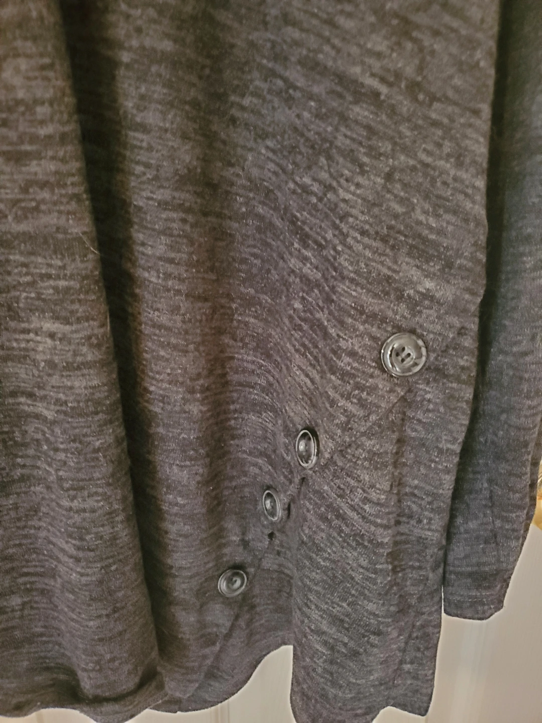 Plus Size Heathered Gray Mock Turtleneck Tunic - photo 2