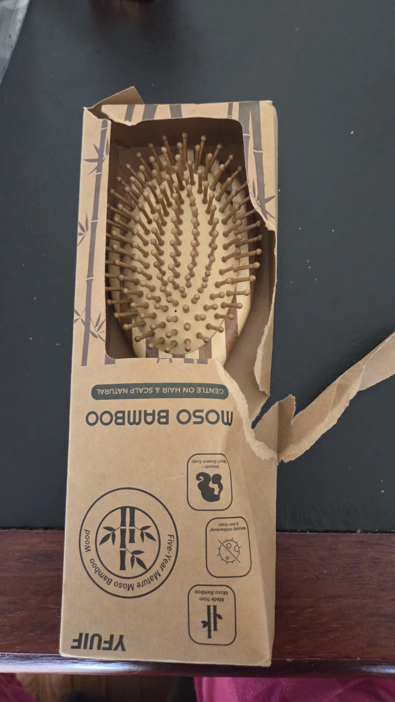 YFUİF Moso Bamboo Hair Brush