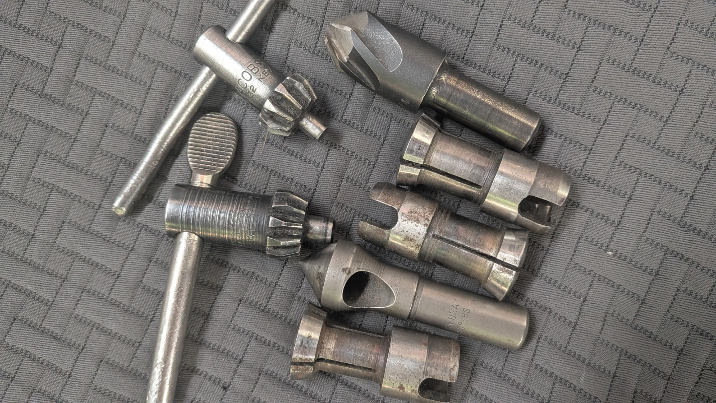 Jacobs Chuck Key & Collets Set drill bits