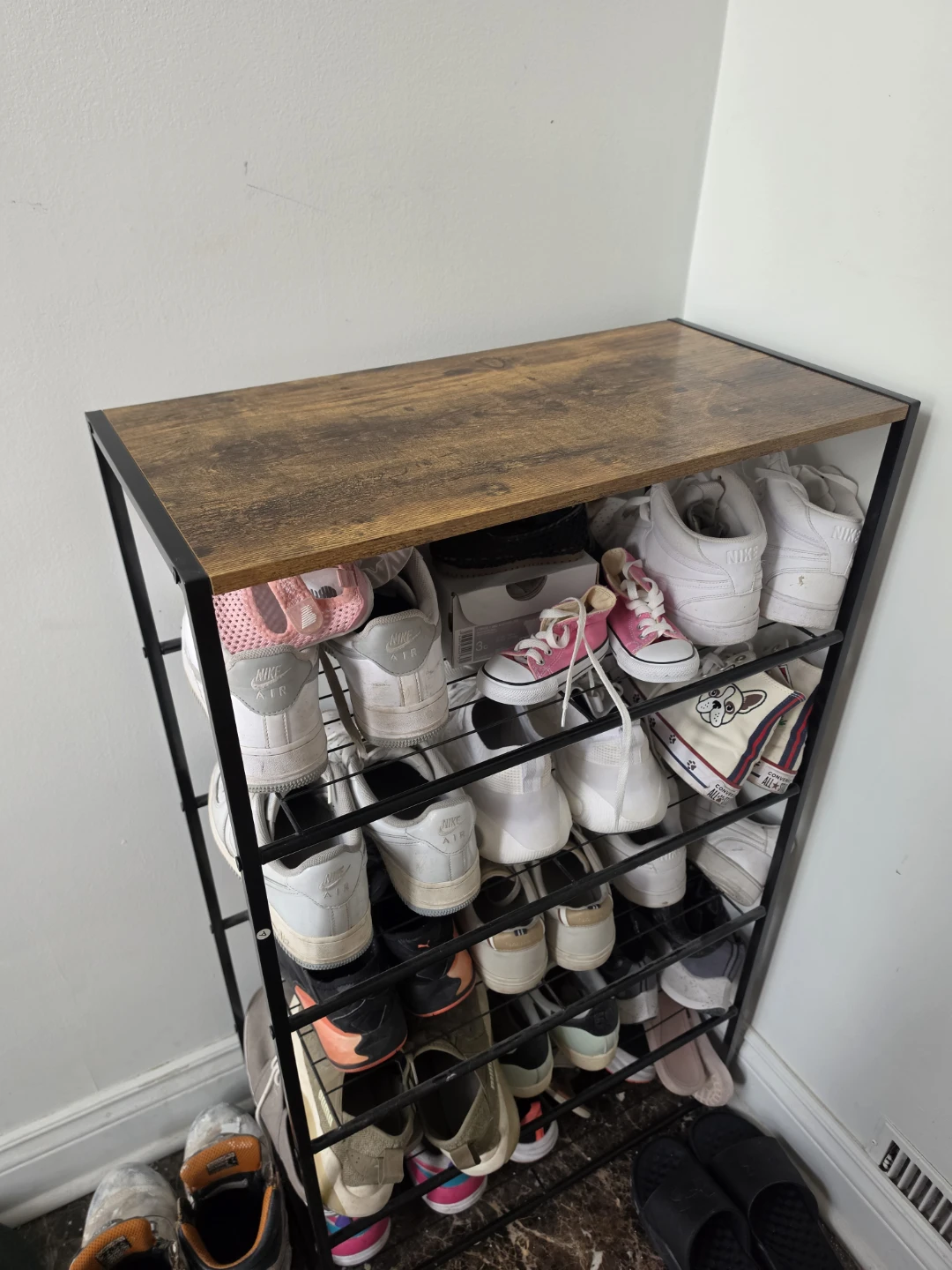 6 tier Shoe Rack with Wood Top - photo 4