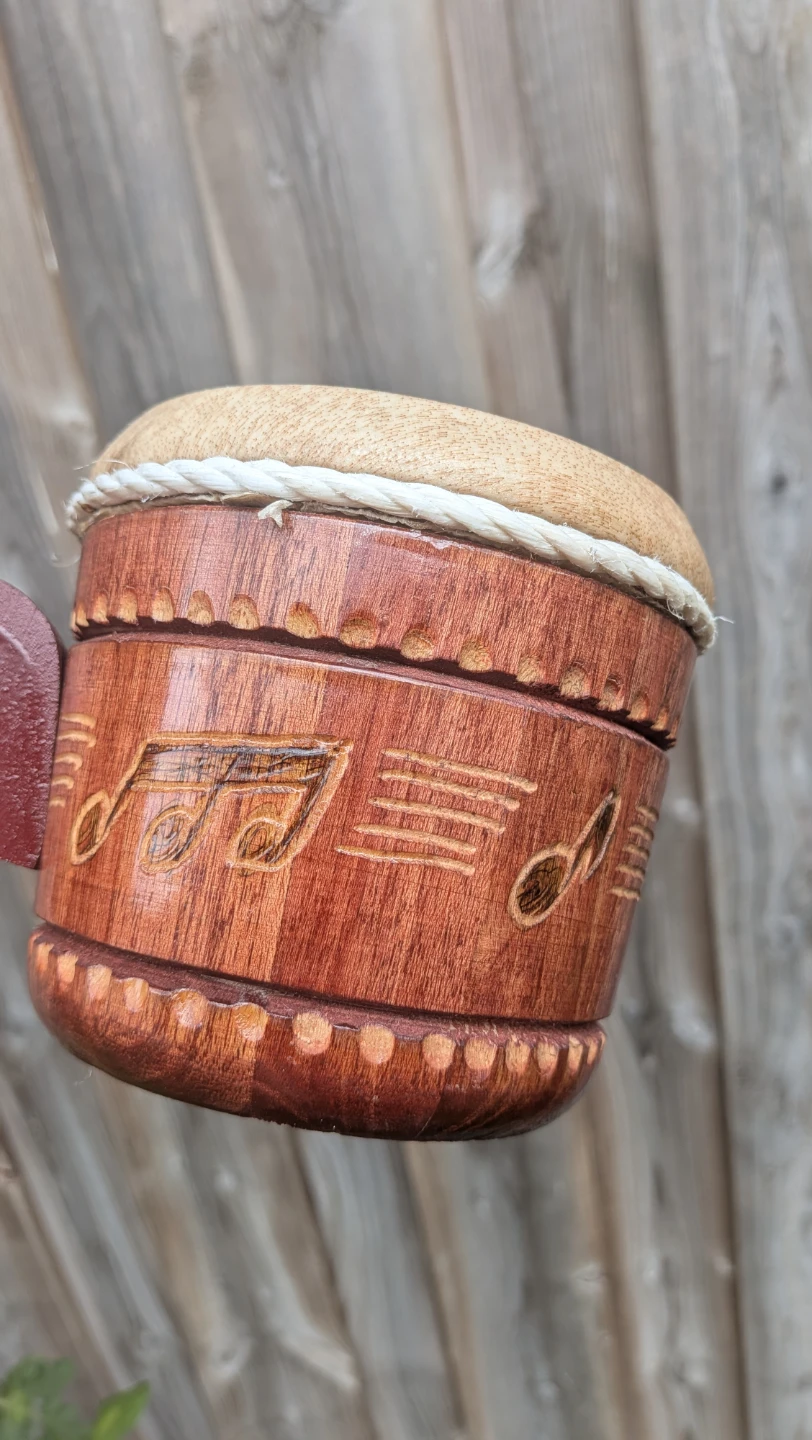 Small Wooden Bongo Drums - photo 5