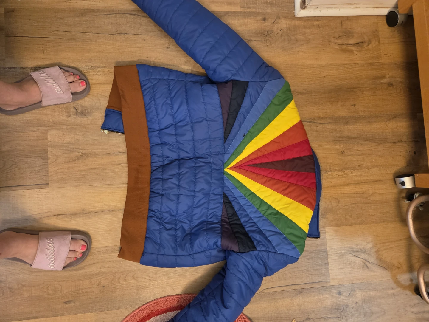 A/H Atop Handcraft Puffer Jacket with Rainbow Detail - XL - photo 4