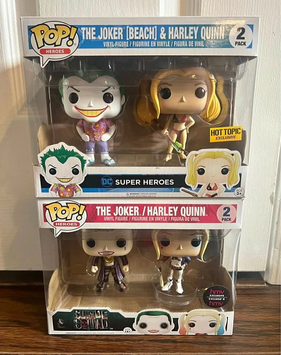 Funko Pop! The Joker & Harley Quinn 2-Pack Vinyl Figures