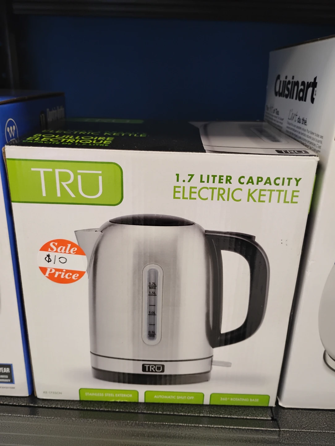 TRU 1.7 Liter Electric Kettle