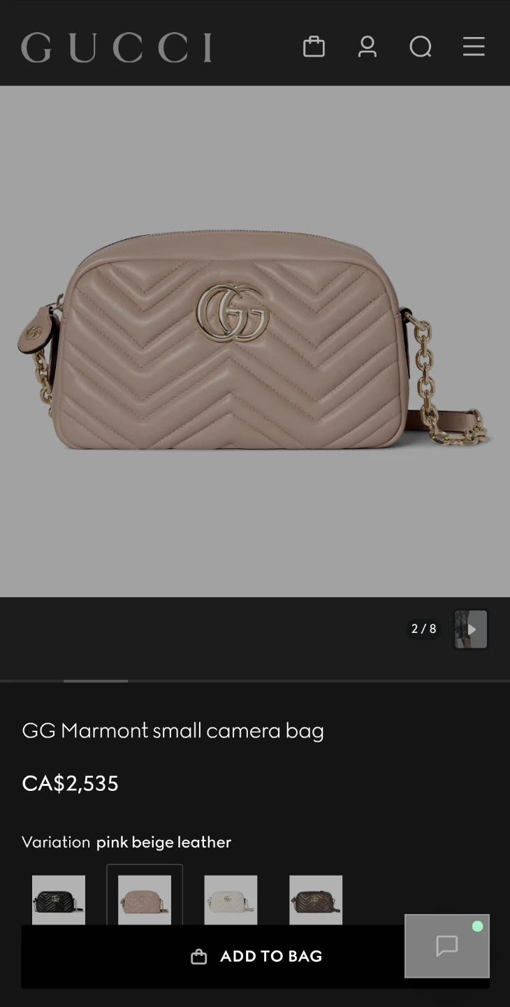 Gucci GG Marmont Small Camera Bag - photo 5