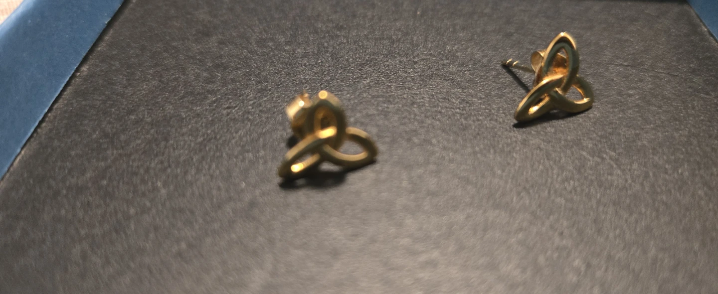 PROSILVER Gold Knot Earrings - photo 3