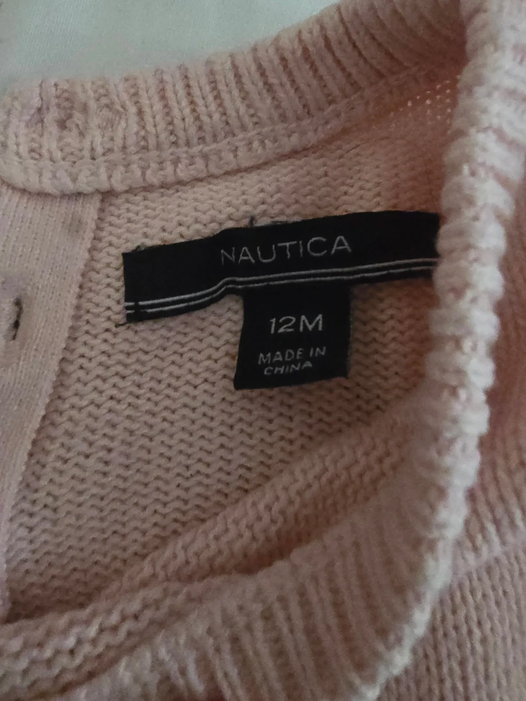 Nautica Baby Girls Sweater Dress 12M Pink/Gray - photo 2