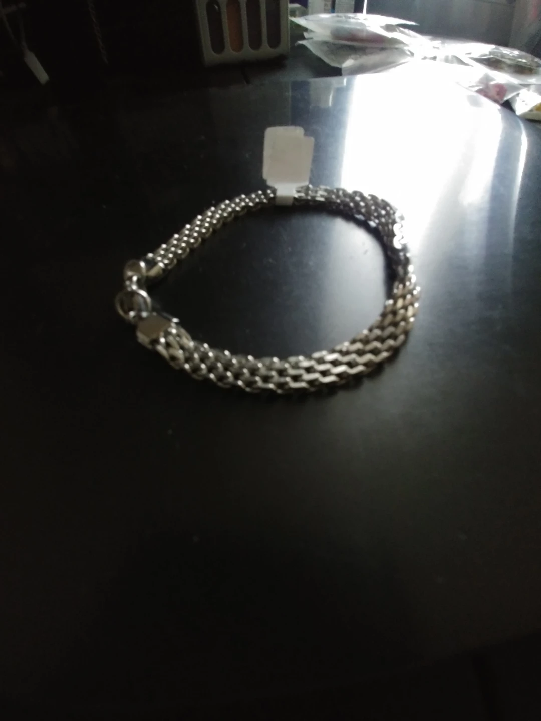 Stainless steel woven bracelet