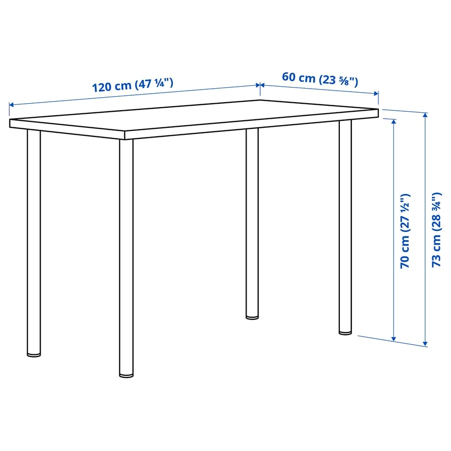 White IKEA Desk - 120 cm - photo 2